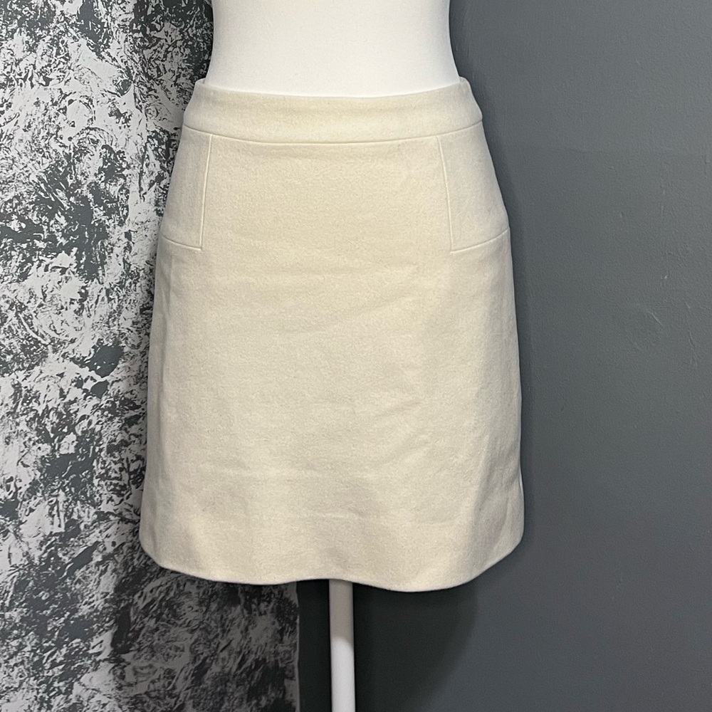 J.Crew wool mini skirt officers core